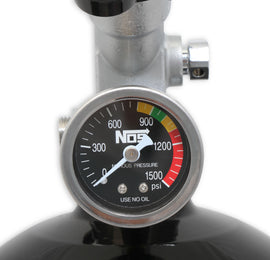 NOS/Nitrous Oxide System NOS Bottle 10lb w/Super Hi-Flo Valve - Black