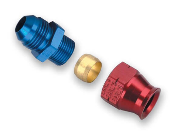 Earl's Performance 8an Male to 3/8in Alum Tubing Adapter
