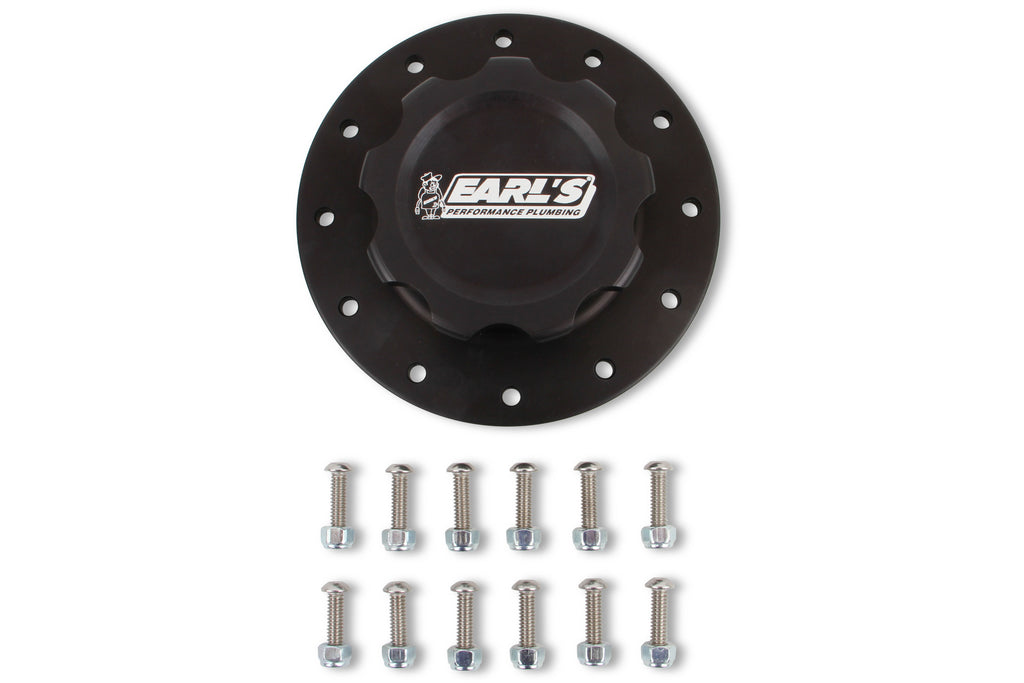 Earl's Performance Alm Fuel Cell Cap & Bung w/12 Bolt Flange