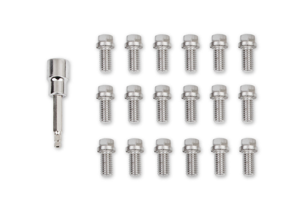 Mr Gasket Locking Header Bolt Kit 3/8-16 x 3/4 16pk