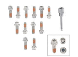 Mr. Gasket Headlock Locking Header Bolts - M8-1.25 x 25mm - Set of 12