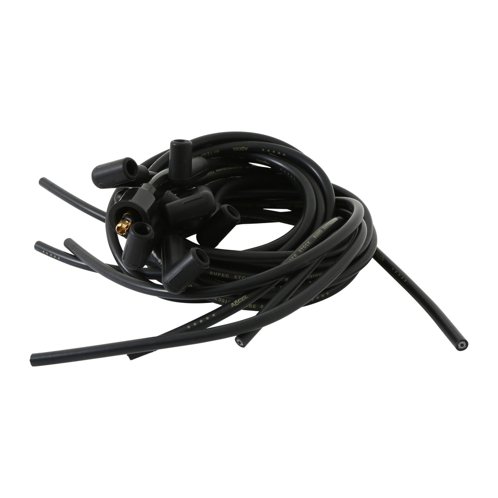 ACCEL 8mm 90 Degree End Black UNIVERSAL