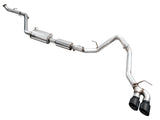 AWE 0FG Exhaust for 4th Gen Toyota Tacoma - Dual Diamond Black Tips