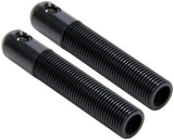 L/W Aluminum Hood Pins 1/2in Black 2pk