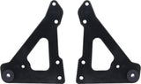 Front Engine Plate 2pc w/ Bushings Black