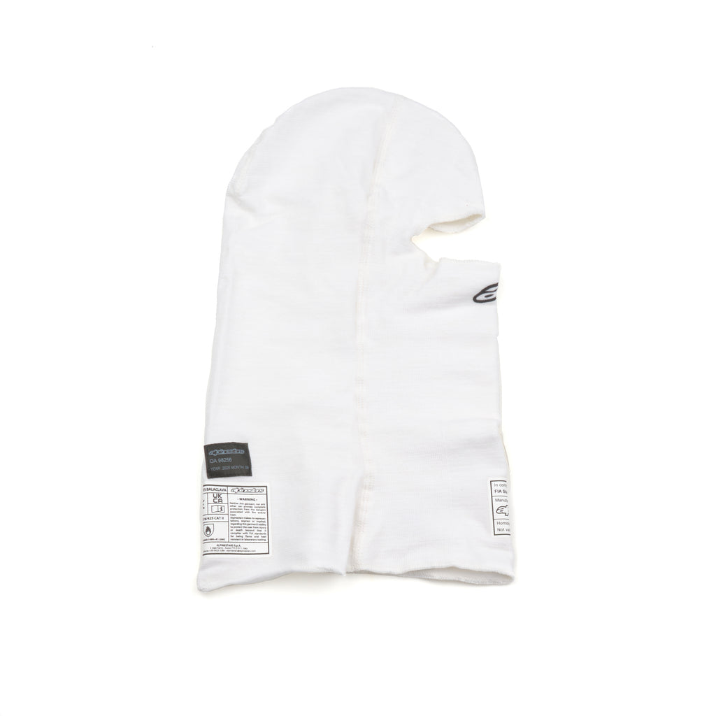 alpine star Balaclava EVO V3 White FIA / SFI