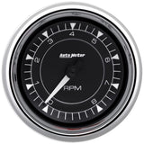 3-3/8 Tach Chrono Chrome 8K RPM In-Dash