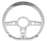 Steering Wheel 14in D- Shape Trans Am Polished