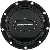 Horn Button Riveted Black Anodized