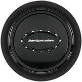 Horn Button Smooth Black Anodized
