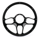 Steering Wheel 1/2 Wrap 14in Win Lite Black