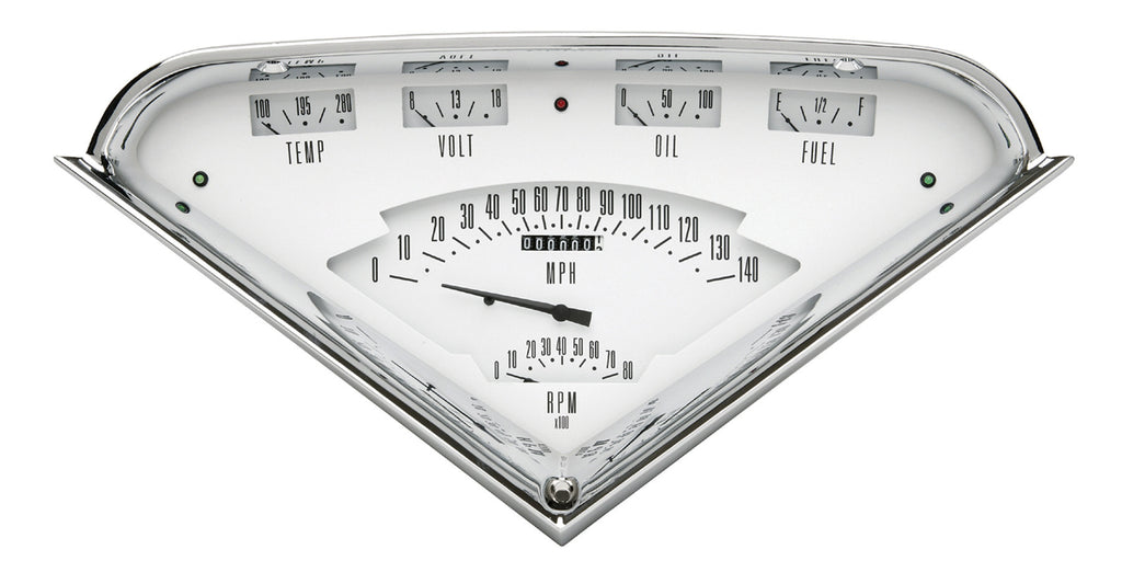 Classic Instruments Tach Force 6 gauge Set White