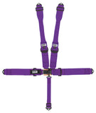 5-Way L&L 52in Lap Belt- Indiv DB Harness B/I  Bl