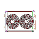 Radiator Combo Unit GM A & F Body w/o Trans Clr