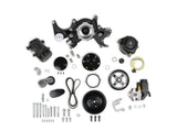 Big Block Chevy Mid-Mount Complete Accessory System- Black Finish