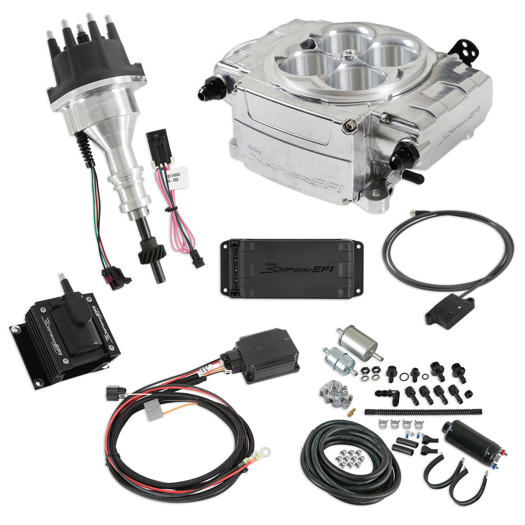 Holley Sniper EFI Sniper 2 EFI Bundle Kit SBF Polished
