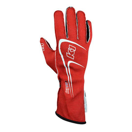 K1 RaceGear Glove Track 1 Red 4X- Small Youth