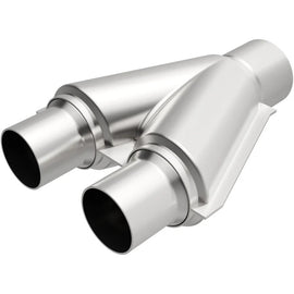 MagnaFlow Exhaust Products Stainless Y-Pipe Dual 2.5in Inlet/2.5in Outlet