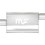 Stainless Muffler 2.5in Offset In/Center Out