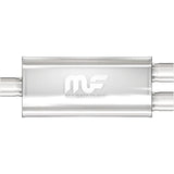 Stainless Muffler 3in Inlet/Dual 2.5in Out