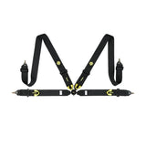 Corsa Harness 4 Point 3x3 Black Clip in  Cam