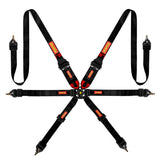 Corsa Harness 6 Point 3x3x2 Black Clip in Cam