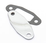 Mr. Gasket Fuel Pump Block Off Plate - Chrome