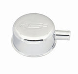 Push-on style with breather tube - chrome