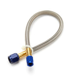 NOS Stainless Steel Braided Hose -4AN to -3AN 1-foot Blue