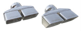 Exhaust Tips Slip Fit 3in Dual Rectangle Slant
