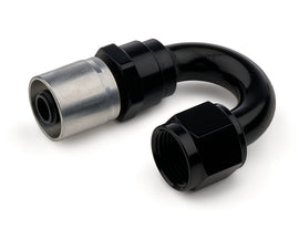 Redhorse Performance 8AN 180 Degree Crimp Style Hose End Black