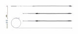Brake Cable Set w/Hardwa re 68-69 Camaro Stainles
