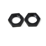 8AN Bulkhead Nuts Black 2/pkg