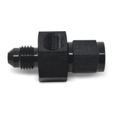 4AN F To M Fitting 1/8 Gauge Port Black