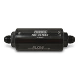 8AN 10 Micron Gas Filter Male In/Out Black