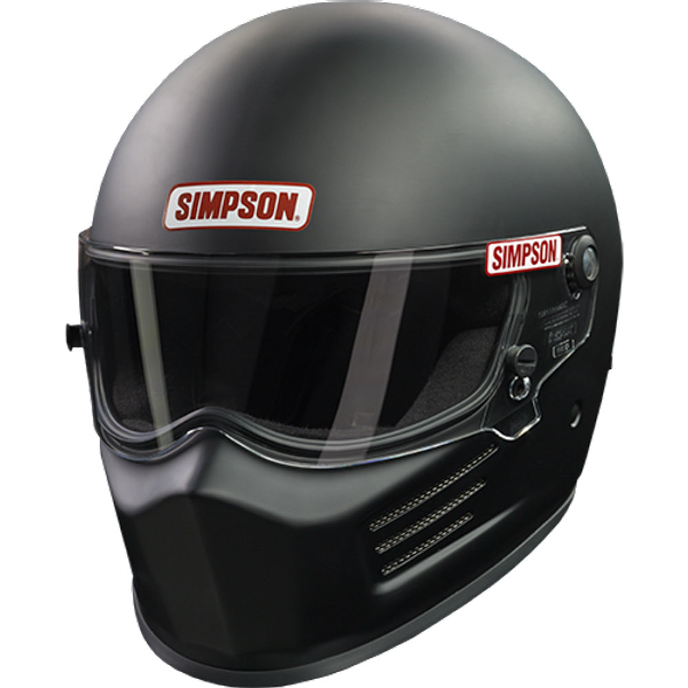 Simpson Safety Helmet Super Bandit Large Flat Black SA2020