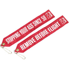 Load image into Gallery viewer, Simpson Safety Chute Tag Remove Before Flight