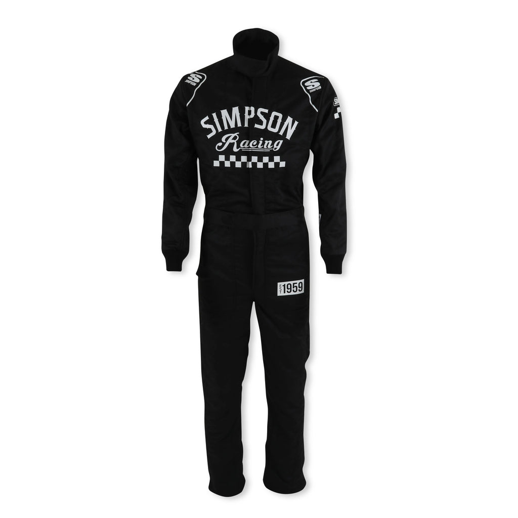 Simpson Safety Suit Checkers Medium Black SFI 3.2A/5