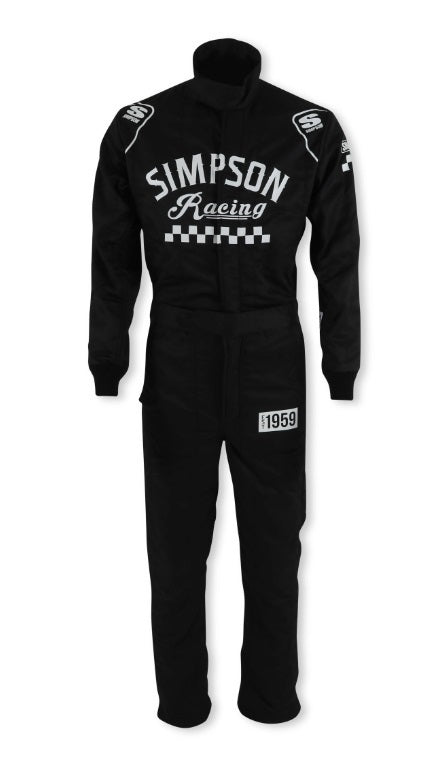 Simpson Safety Suit Checkers XX-Large Black SFI 3.2A/5