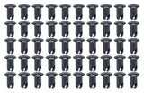 Oval Head Buttons .600 Long Black 50 Pack