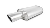 STREETPOWER Oval Muffler w/ 4in Round Angle Cut