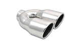 Dual 3.5in Round Stainless Steel Tips
