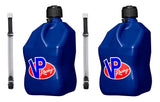 Utility Jug 5.5 Gal Blue Square w/Hose (2 Pack)