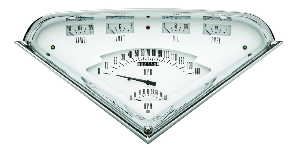 Classic Instruments Tach Force 6 gauge Set White